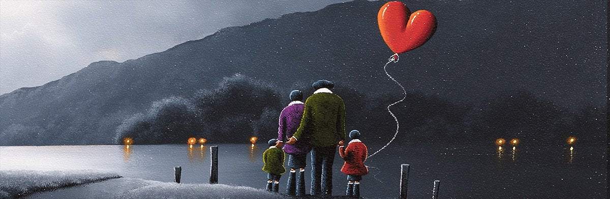 A Family Outing - SOLD by artist David Renshaw - Wyecliffe Galleries