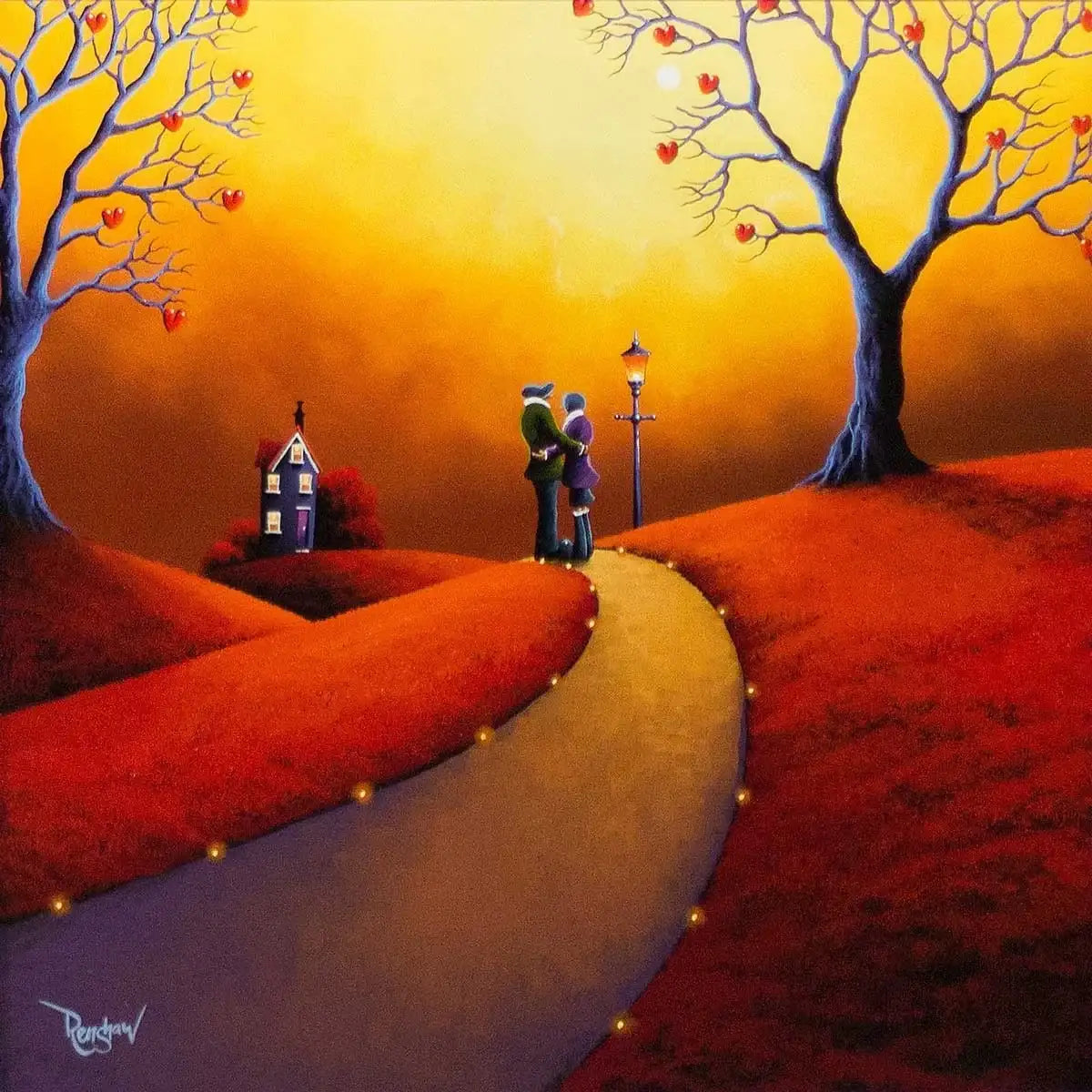 A Golden Moment - SOLD by artist David Renshaw - Wyecliffe Galleries
