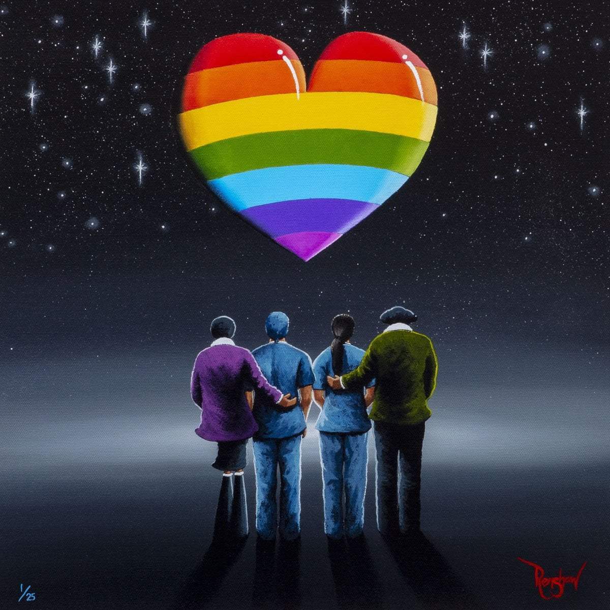 A Heartfelt Thank You - SOLD OUT by artist David Renshaw - Wyecliffe Galleries