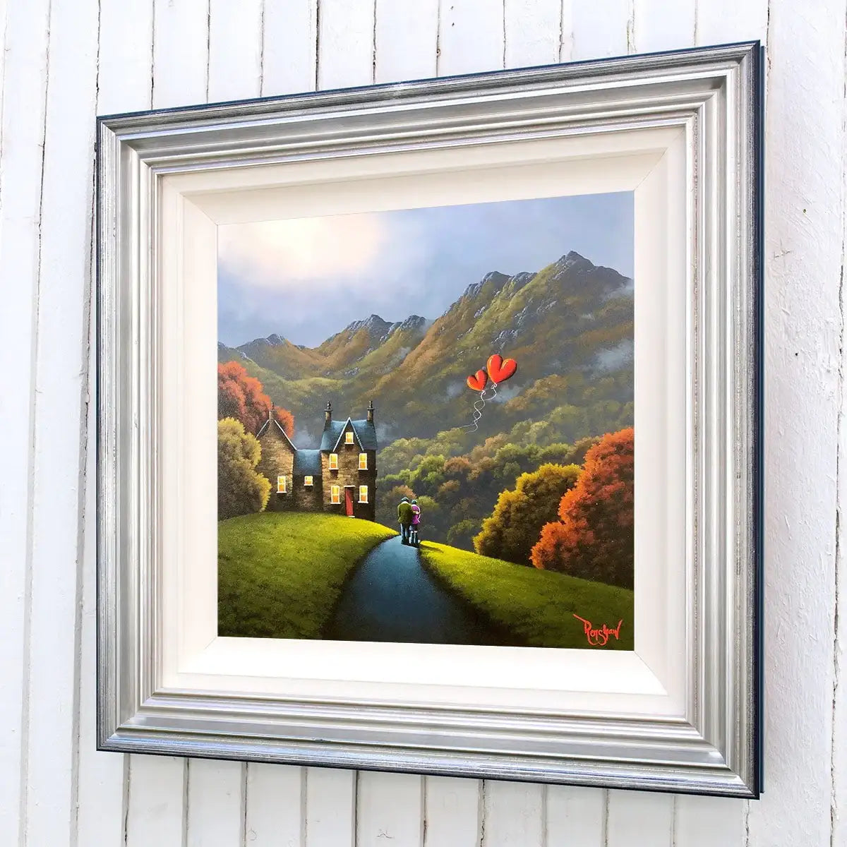 A Home Built Full of Love - Original - SOLD by artist David Renshaw - Wyecliffe Galleries