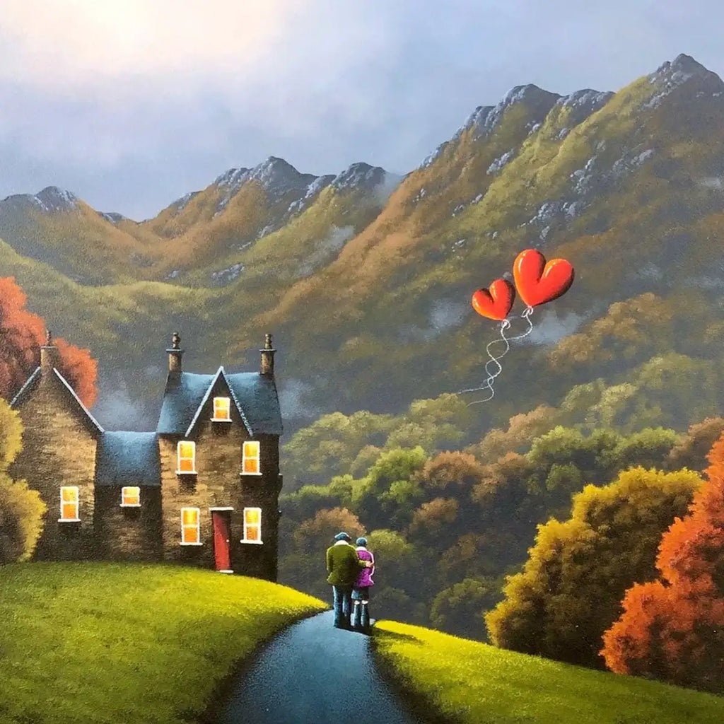 A Home Built Full of Love - Original - SOLD by artist David Renshaw - Wyecliffe Galleries