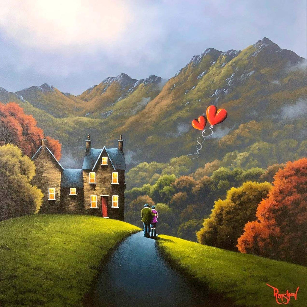 A Home Built Full of Love - Original - SOLD by artist David Renshaw - Wyecliffe Galleries