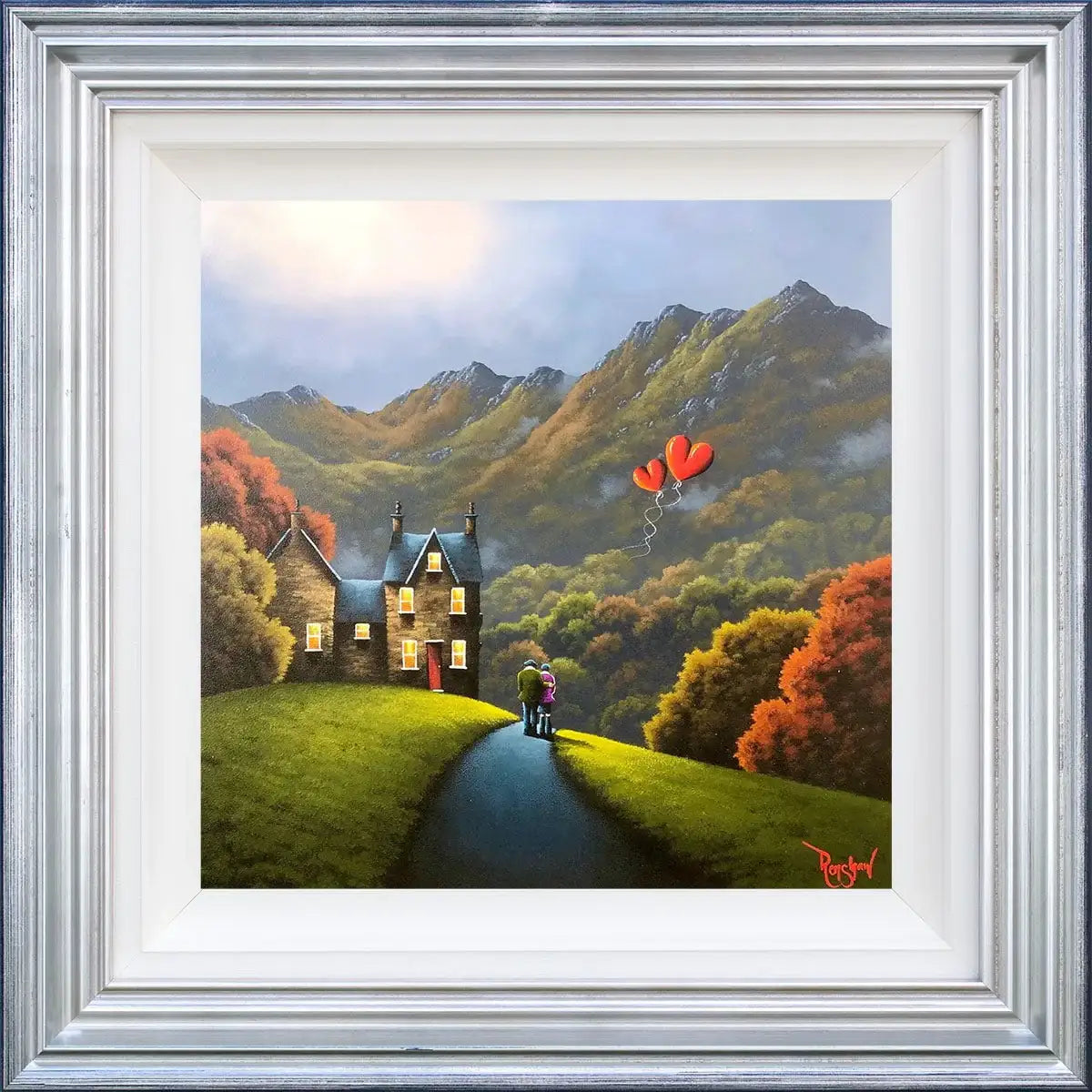 A Home Built Full of Love - Original - SOLD by artist David Renshaw - Wyecliffe Galleries
