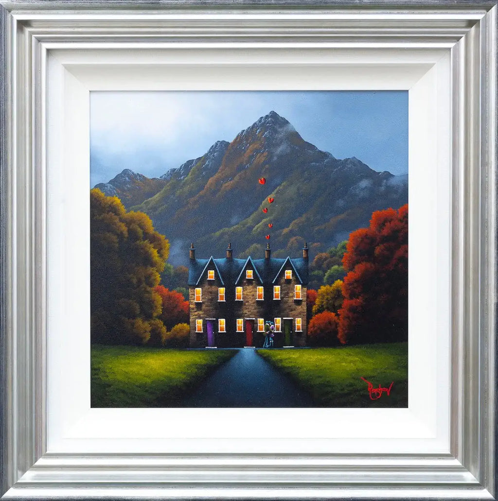 A Home Bursting With Love - Original - SOLD by artist David Renshaw - Wyecliffe Galleries