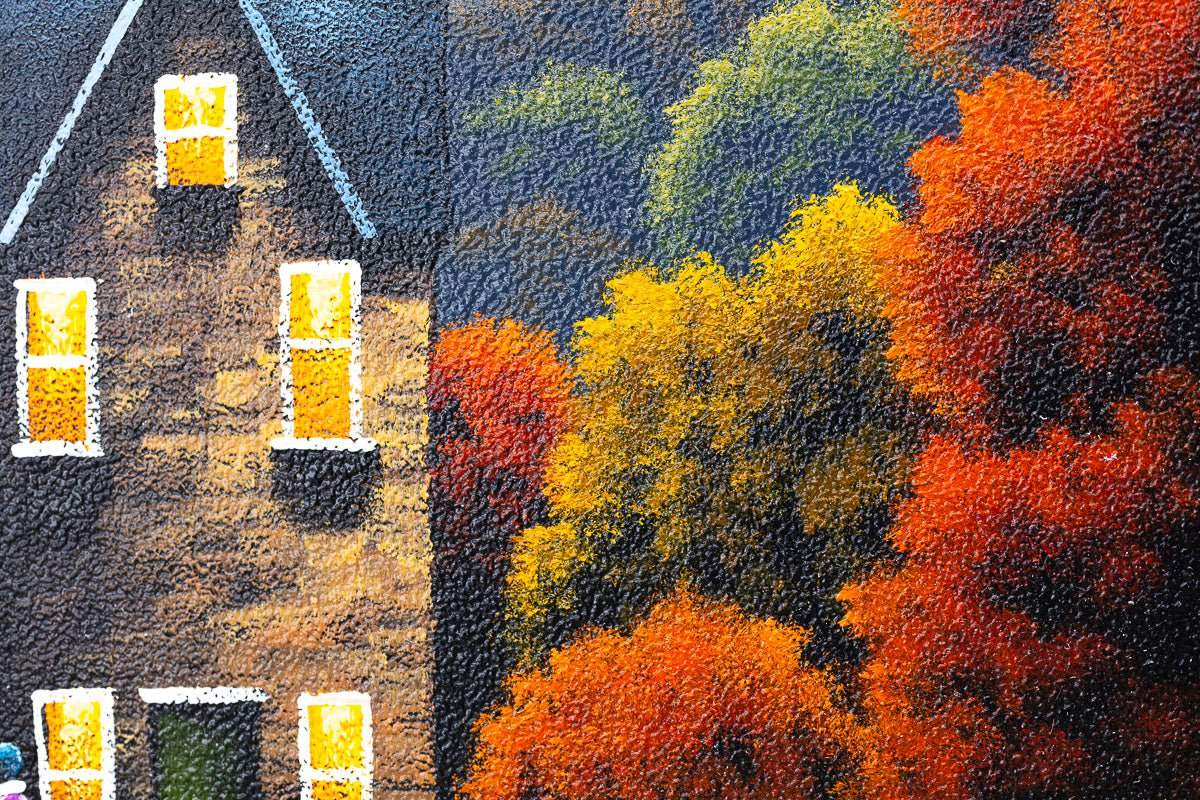 A Home Bursting With Love - Original - SOLD by artist David Renshaw - Wyecliffe Galleries
