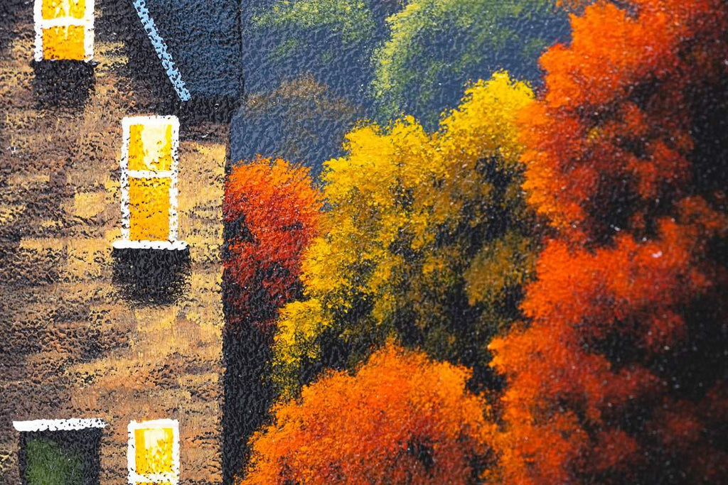 A Home Bursting With Love - Original - SOLD by artist David Renshaw - Wyecliffe Galleries