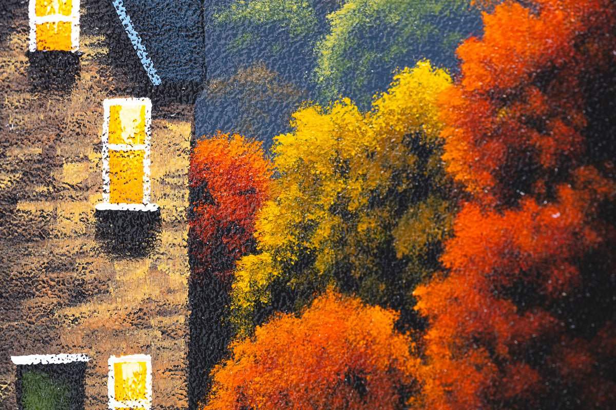 A Home Bursting With Love - Original - SOLD by artist David Renshaw - Wyecliffe Galleries