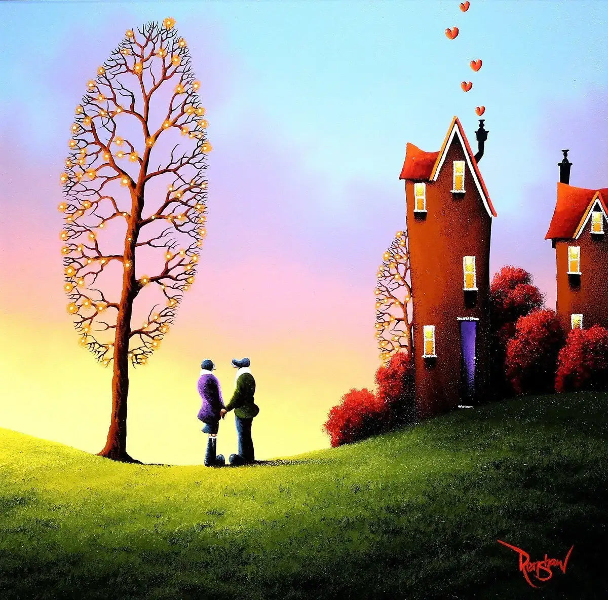 A Home Full of Love - SOLD by artist David Renshaw - Wyecliffe Galleries