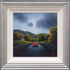 A Little Red Coupe - Original - SOLD by artist David Renshaw - Wyecliffe Galleries
