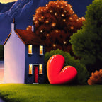 A Love Like Ours - Original - SOLD by artist David Renshaw - Wyecliffe Galleries