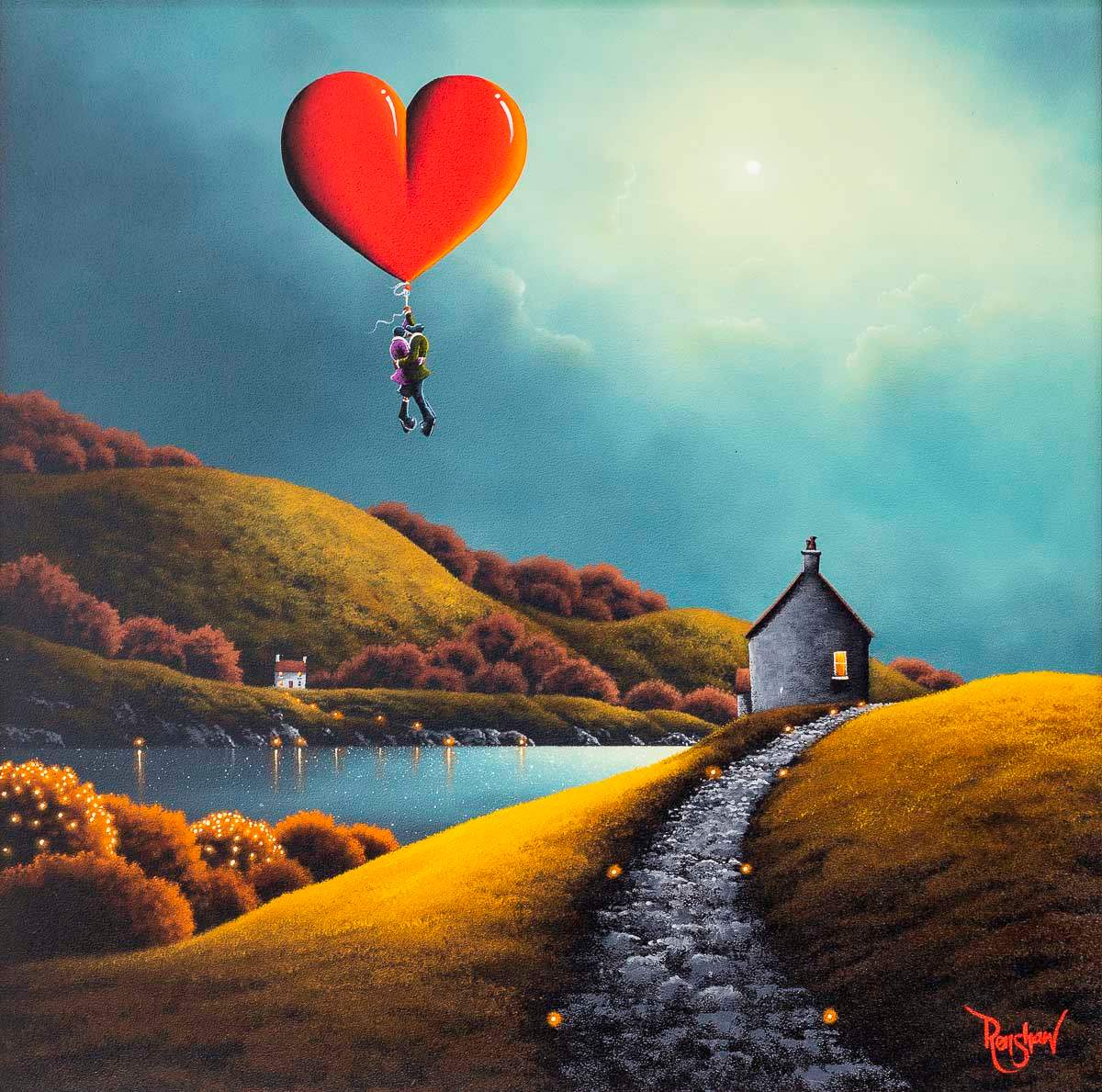 A Love That Carries Us Away - Original SOLD by artist David Renshaw - Wyecliffe Galleries