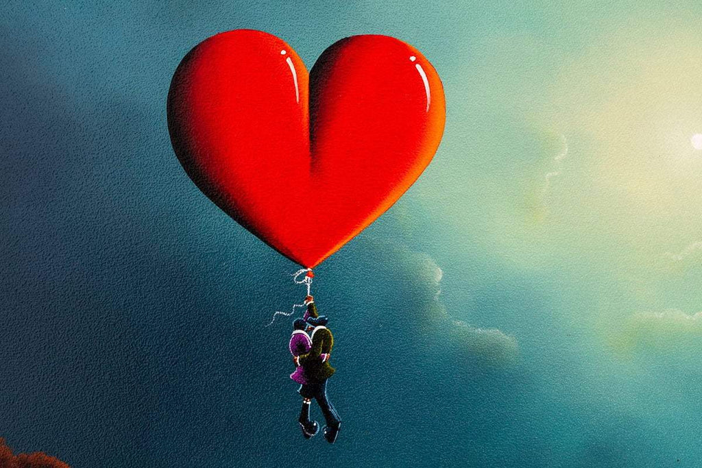 A Love That Carries Us Away - Original SOLD by artist David Renshaw - Wyecliffe Galleries