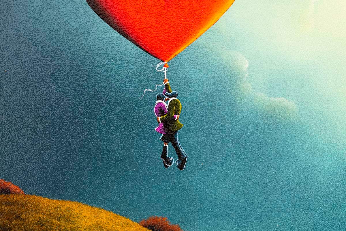 A Love That Carries Us Away - Original SOLD by artist David Renshaw - Wyecliffe Galleries