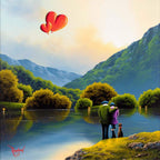 A Love That Flies - Original - SOLD by artist David Renshaw - Wyecliffe Galleries