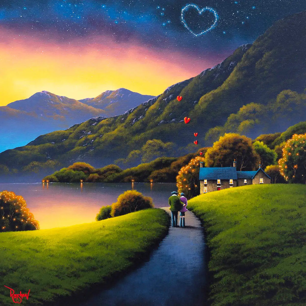 A Love That's Written in the Stars - Edition - SOLD by artist David Renshaw - Wyecliffe Galleries