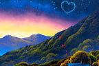 A Love That's Written in the Stars - Original - SOLD by artist David Renshaw - Wyecliffe Galleries