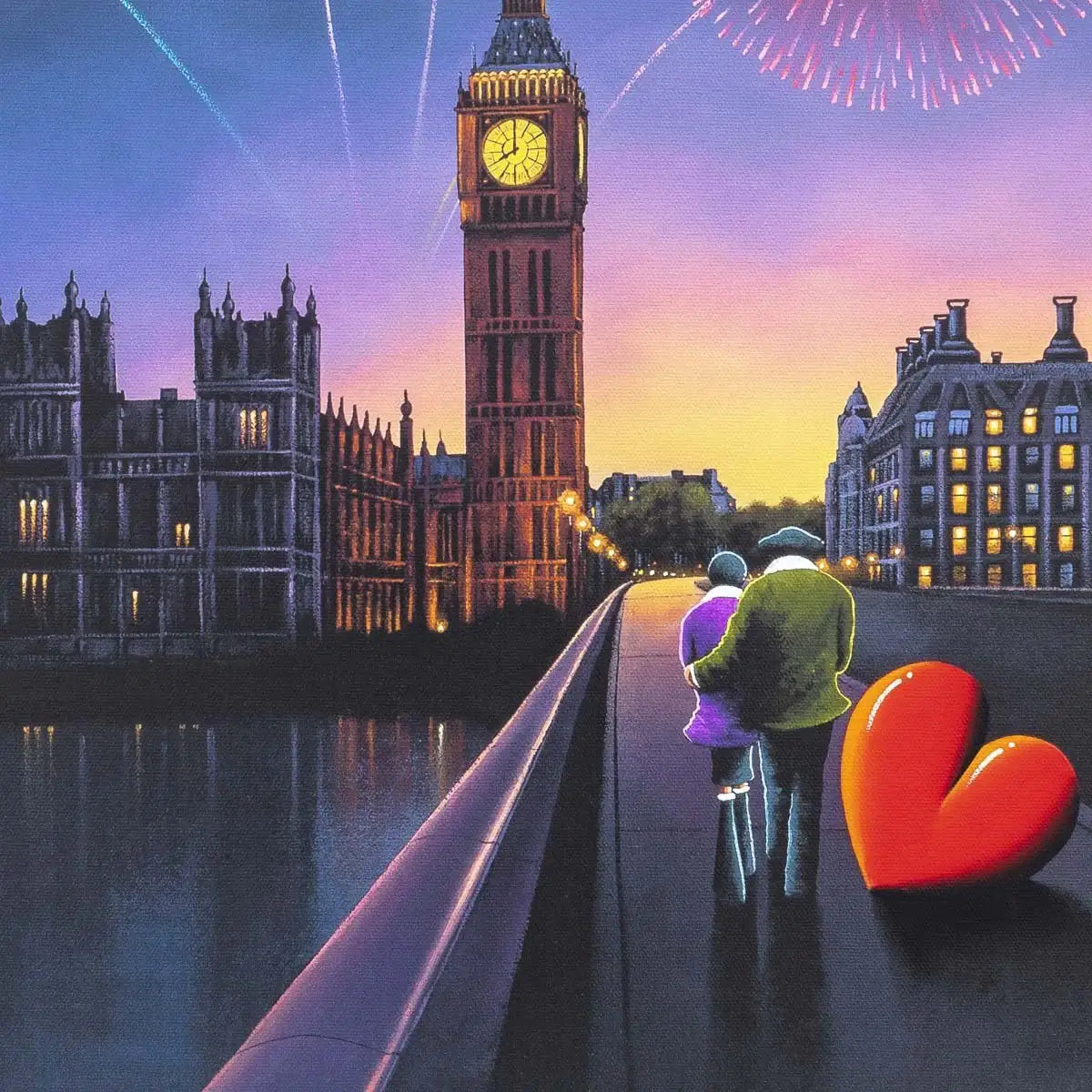 A New Adventure Begins & City of Love, City of Light - Edition SET - SOLD by artist David Renshaw - Wyecliffe Galleries