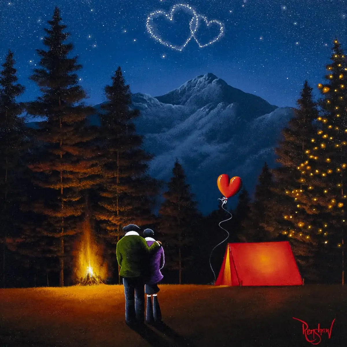 A Night Like This - Original - SOLD by artist David Renshaw - Wyecliffe Galleries