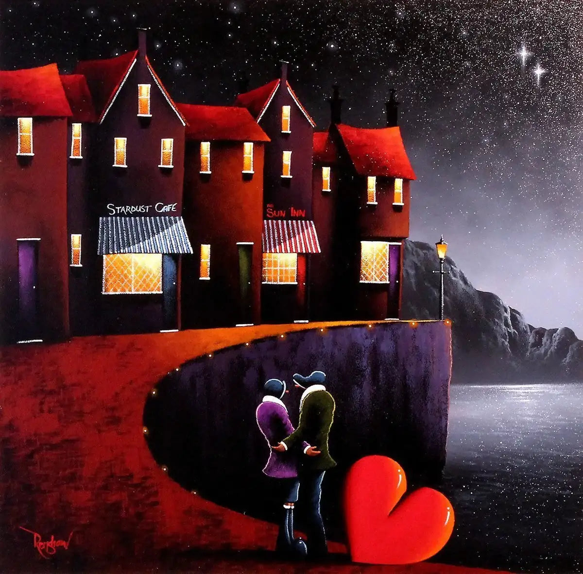 A Night Out on the Town - Original - SOLD by artist David Renshaw - Wyecliffe Galleries
