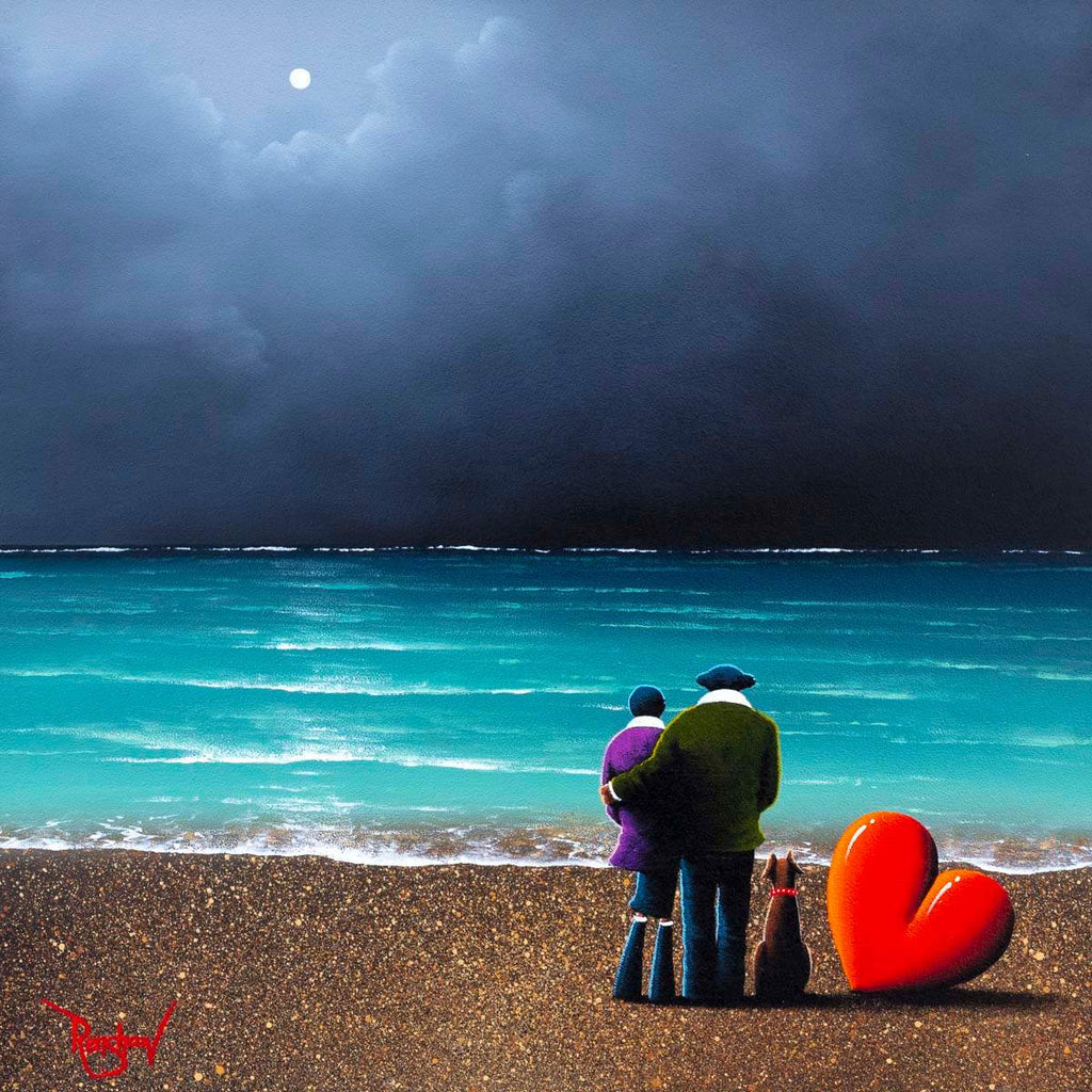 A Stormy Paradise - Original - SOLD by artist David Renshaw - Wyecliffe Galleries
