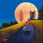 A Super Moon - Original - SOLD by artist David Renshaw - Wyecliffe Galleries
