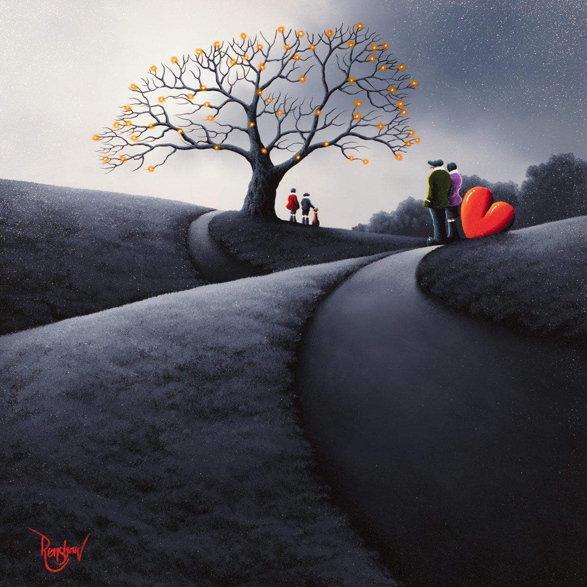 A Tree of Light - SOLD by artist David Renshaw - Wyecliffe Galleries