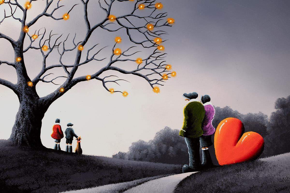 A Tree of Light - SOLD by artist David Renshaw - Wyecliffe Galleries