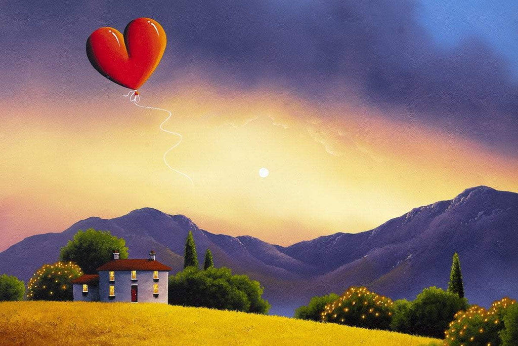 A Violet Romance - Original - SOLD by artist David Renshaw - Wyecliffe Galleries