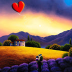 A Violet Romance - Original - SOLD by artist David Renshaw - Wyecliffe Galleries