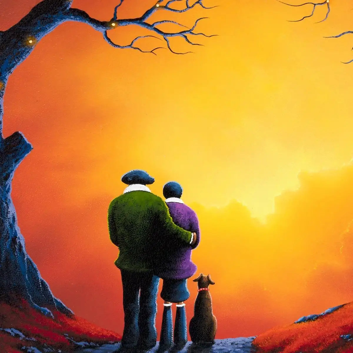 A Walk In Love - SOLD by artist David Renshaw - Wyecliffe Galleries