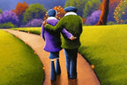 A Walk With You - SOLD by artist David Renshaw - Wyecliffe Galleries