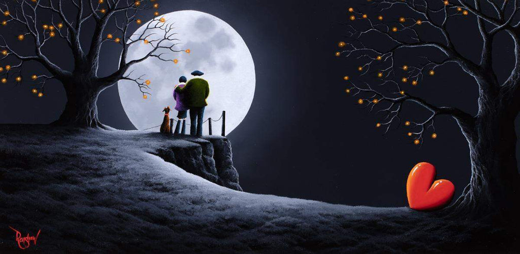 After Dark Lovers - Original - SOLD by artist David Renshaw - Wyecliffe Galleries