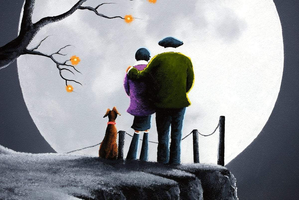 After Dark Lovers - Original - SOLD by artist David Renshaw - Wyecliffe Galleries