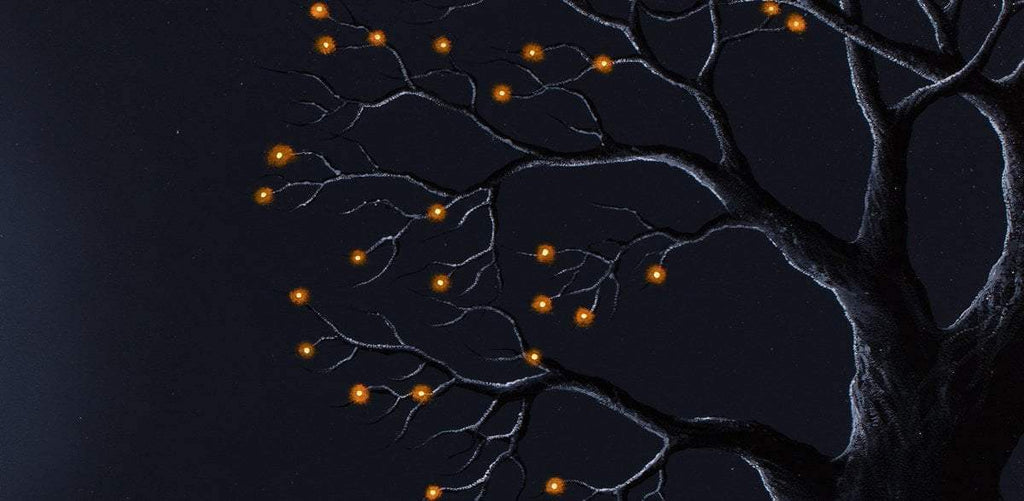 After Dark Lovers - Original - SOLD by artist David Renshaw - Wyecliffe Galleries