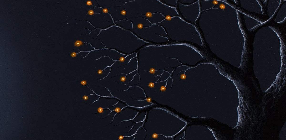 After Dark Lovers - Original - SOLD by artist David Renshaw - Wyecliffe Galleries