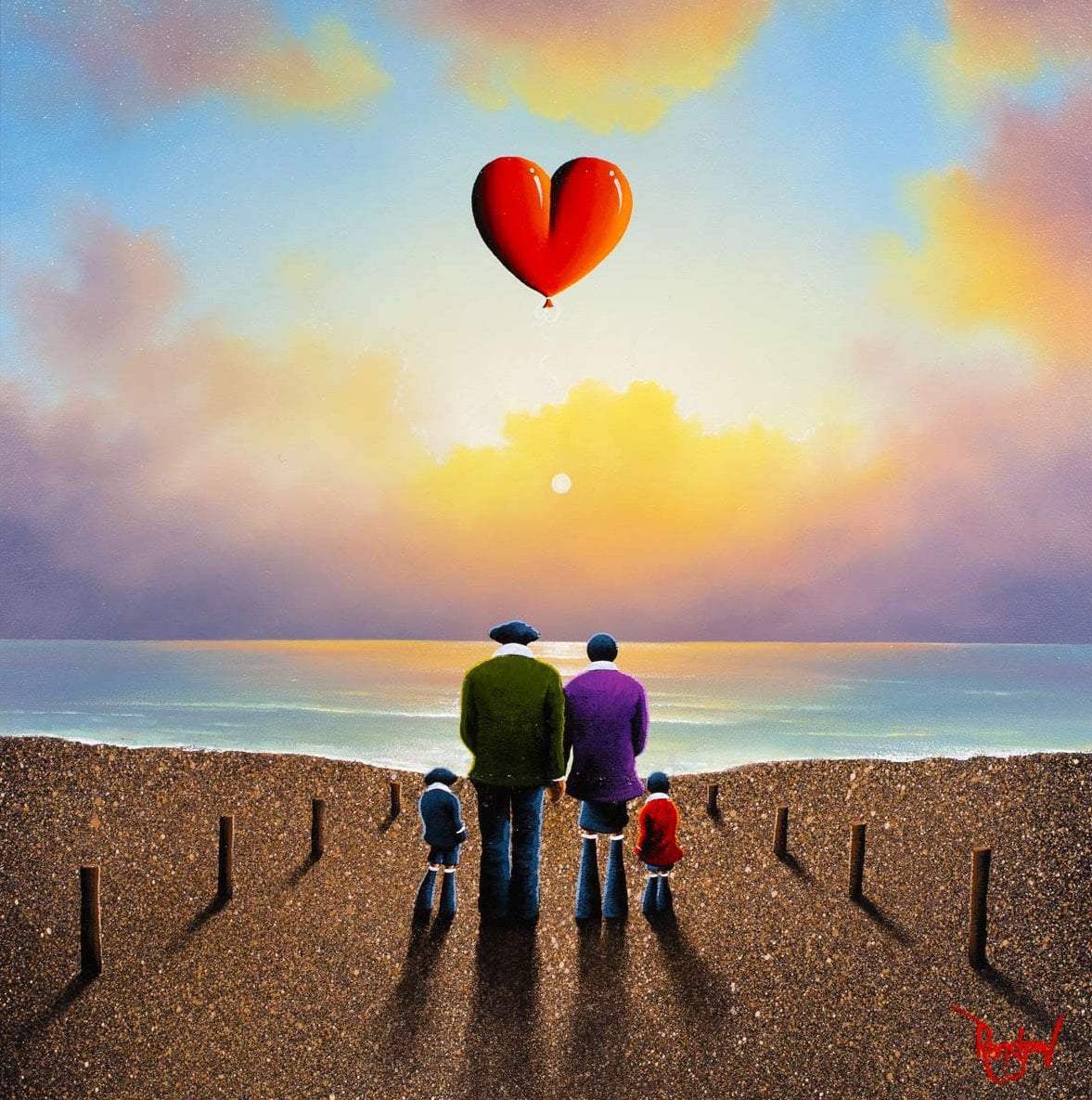 Against The Tide - SOLD by artist David Renshaw - Wyecliffe Galleries