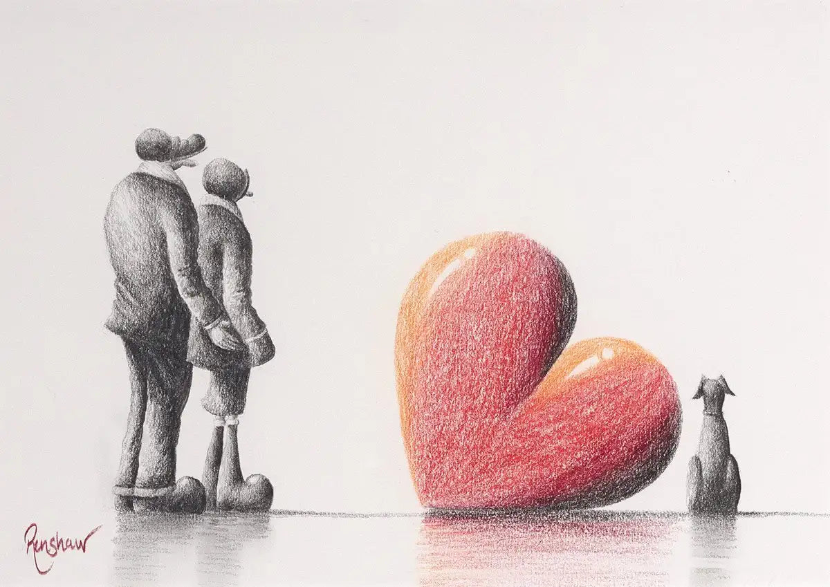 All I Need - Original Pencil Sketch - SOLD by artist David Renshaw - Wyecliffe Galleries