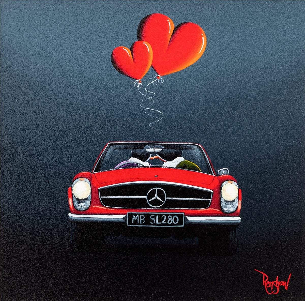 Always by my Side - Original - SOLD by artist David Renshaw - Wyecliffe Galleries