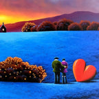 Always by Your Side - Original - SOLD by artist David Renshaw - Wyecliffe Galleries