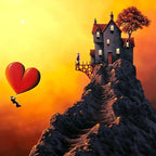 Always Watching Over Me - Original - SOLD by artist David Renshaw - Wyecliffe Galleries