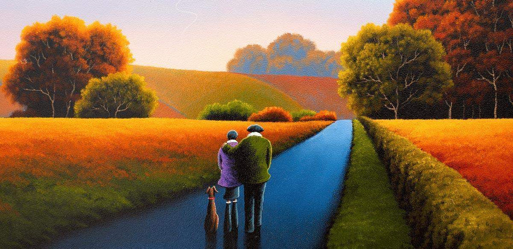 Amber Fields - Original - SOLD by artist David Renshaw - Wyecliffe Galleries