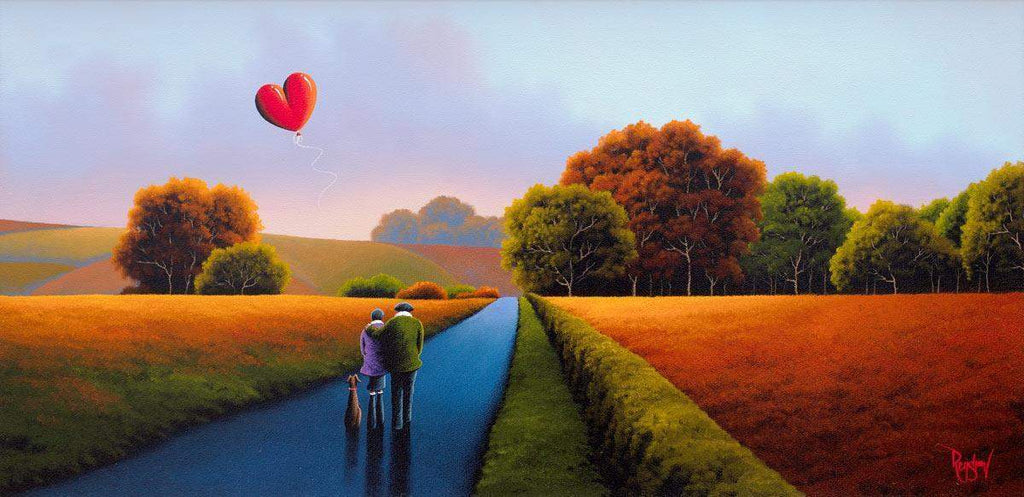 Amber Fields - Original - SOLD by artist David Renshaw - Wyecliffe Galleries