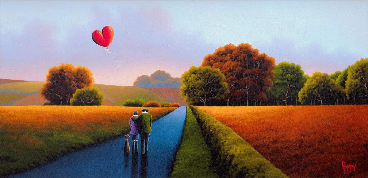 Amber Fields - Original - SOLD by artist David Renshaw - Wyecliffe Galleries