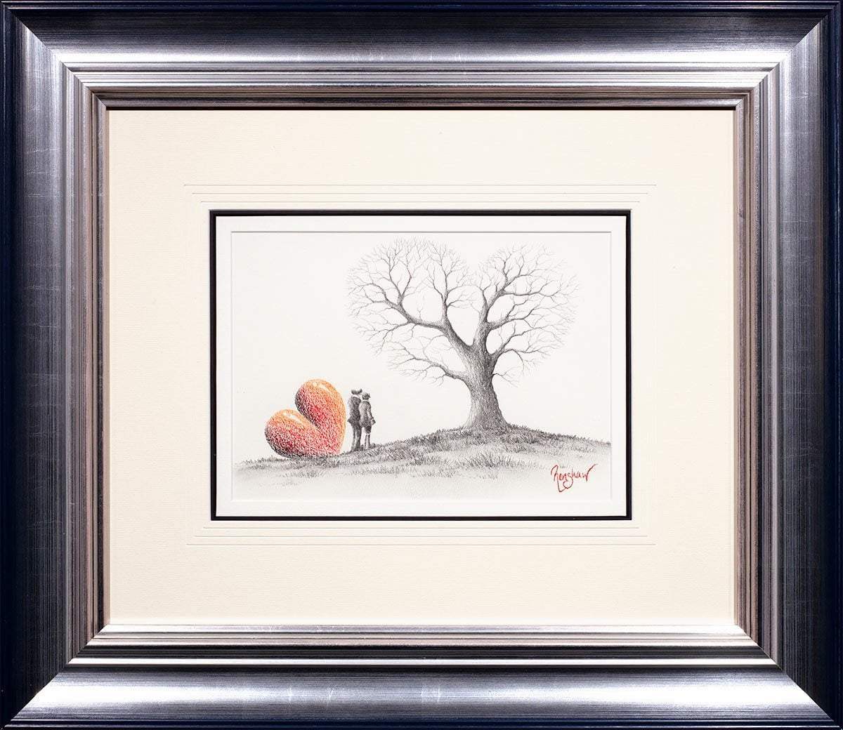 An Everlasting Love - Original Sketch - SOLD by artist David Renshaw - Wyecliffe Galleries