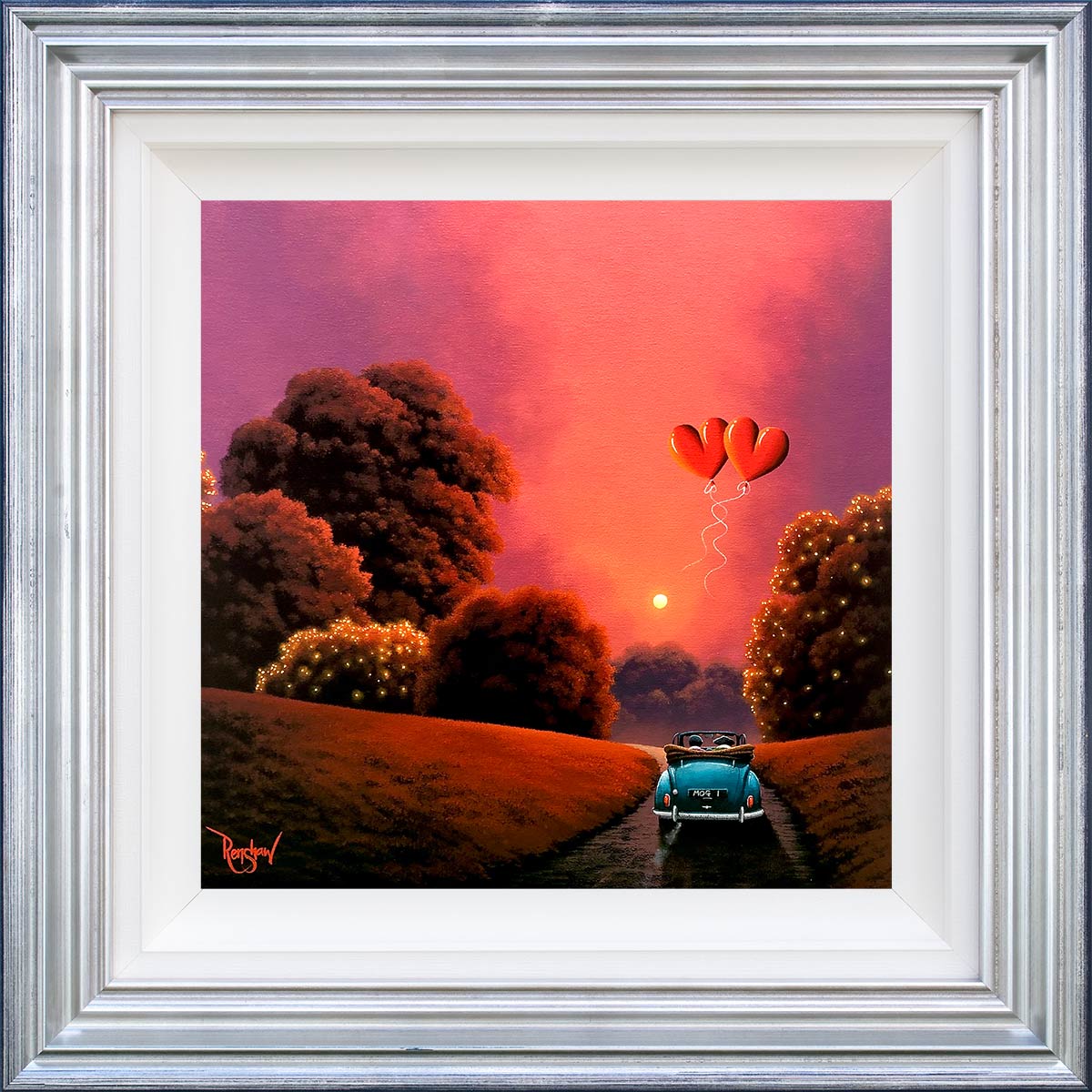 Another Sunset With You - Original - SOLD David Renshaw Framed