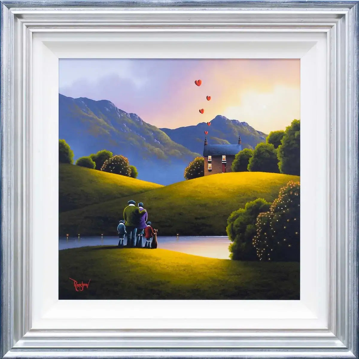 Approaching Dusk - Original - SOLD by artist David Renshaw - Wyecliffe Galleries