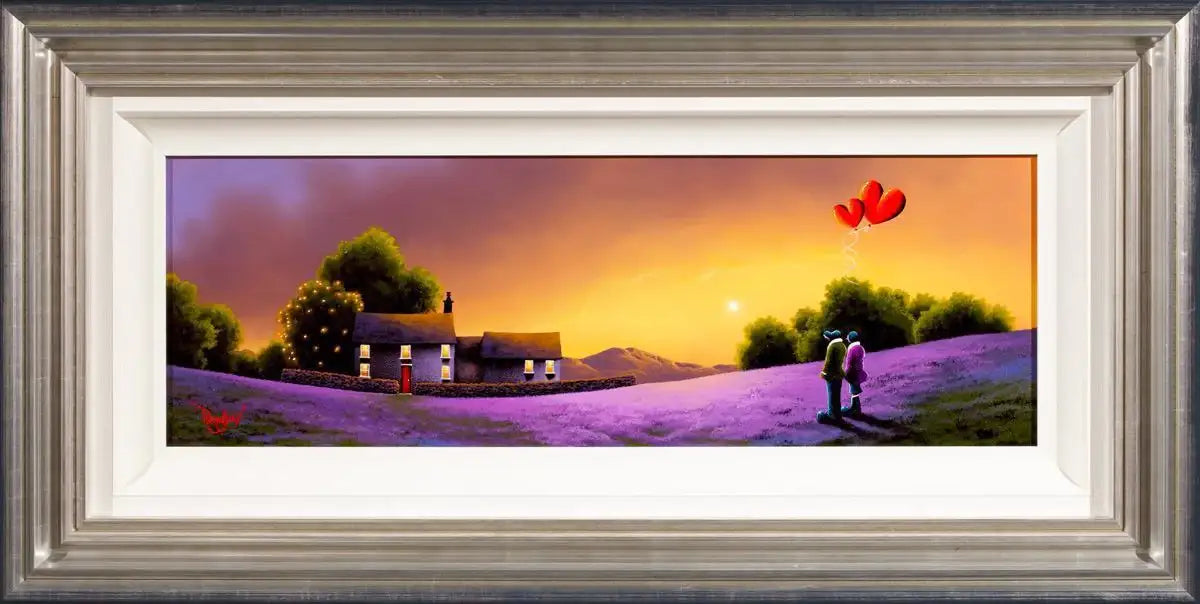 As The Sun Sets - SOLD by artist David Renshaw - Wyecliffe Galleries
