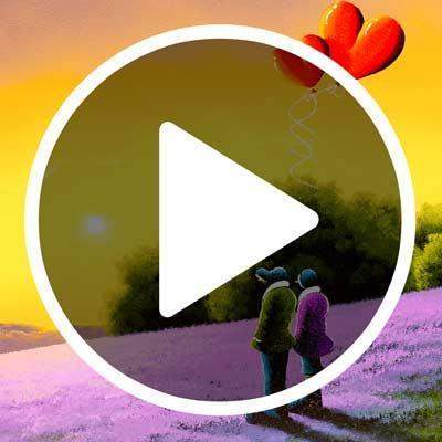 As The Sun Sets - SOLD by artist David Renshaw - Wyecliffe Galleries