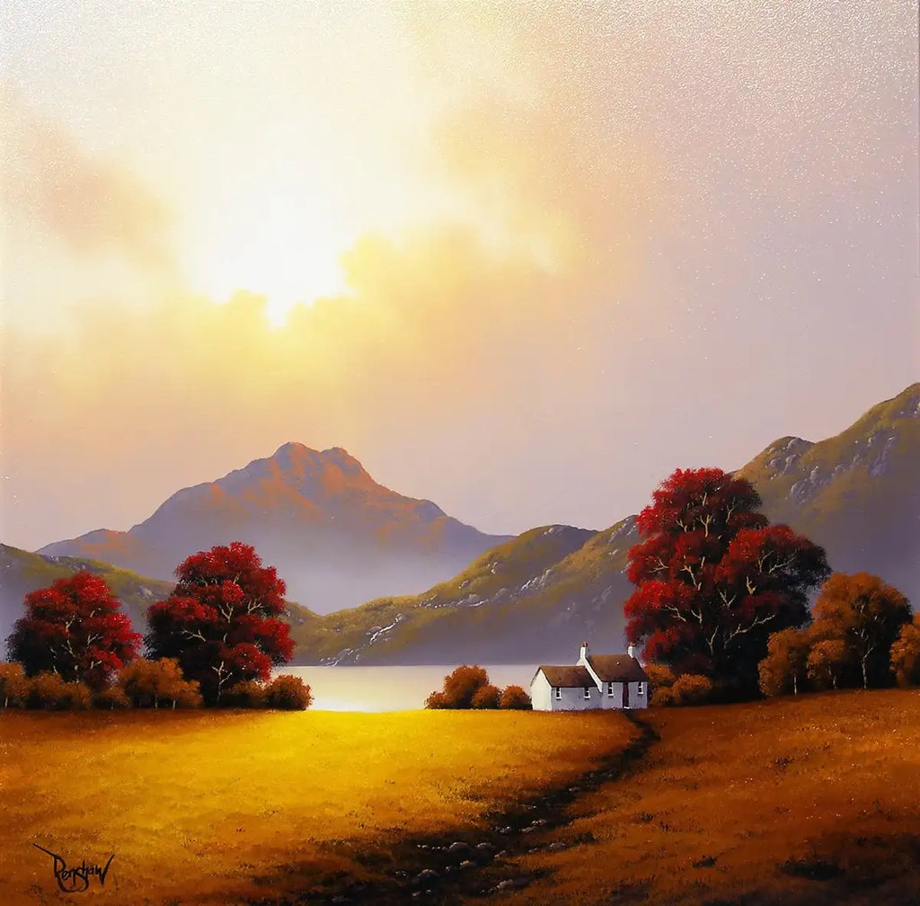Autumn Glow - SOLD by artist David Renshaw - Wyecliffe Galleries