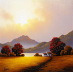 Autumn Glow - SOLD by artist David Renshaw - Wyecliffe Galleries